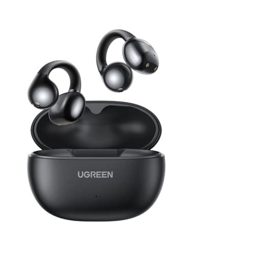 UGREEN HiTune S3 Auriculares Inalámbricos Audifonos Deportivos Clip ENC 30H | Auriculares Abiertos con Clip y Cancelación de Ruido ENC 30H de Reproducción Bluetooth 5.4 Carga Rápida USBC HiFi IPX5 Negro